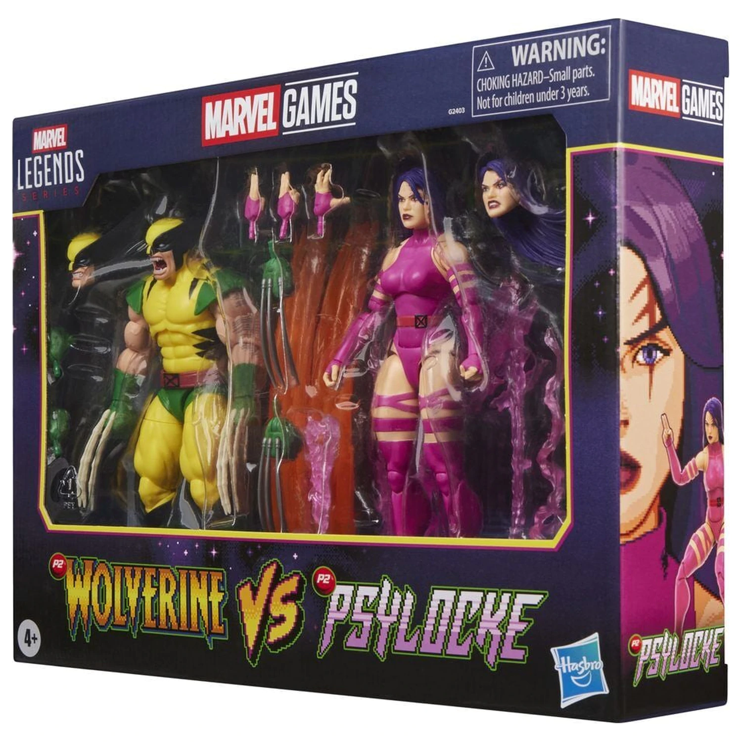 Marvel Legends Series Wolverine Vs Psylocke 2db-os figura csomag 15cm termékfotó