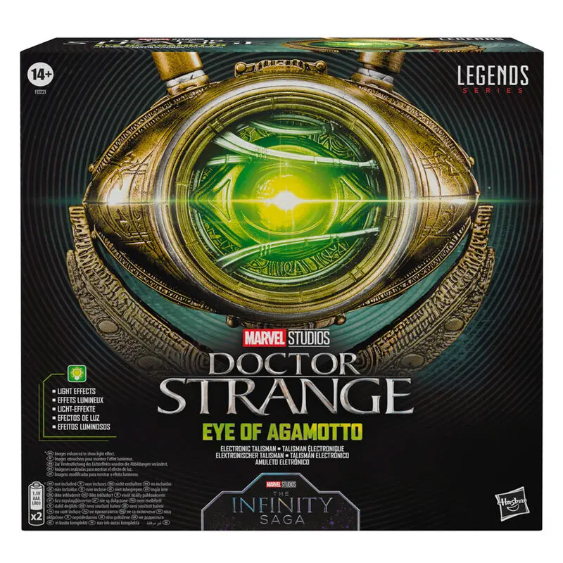 Marvel Legends sorozat Doctor Strange Eye of Agamotto elektromos talizmán replika termékfotó