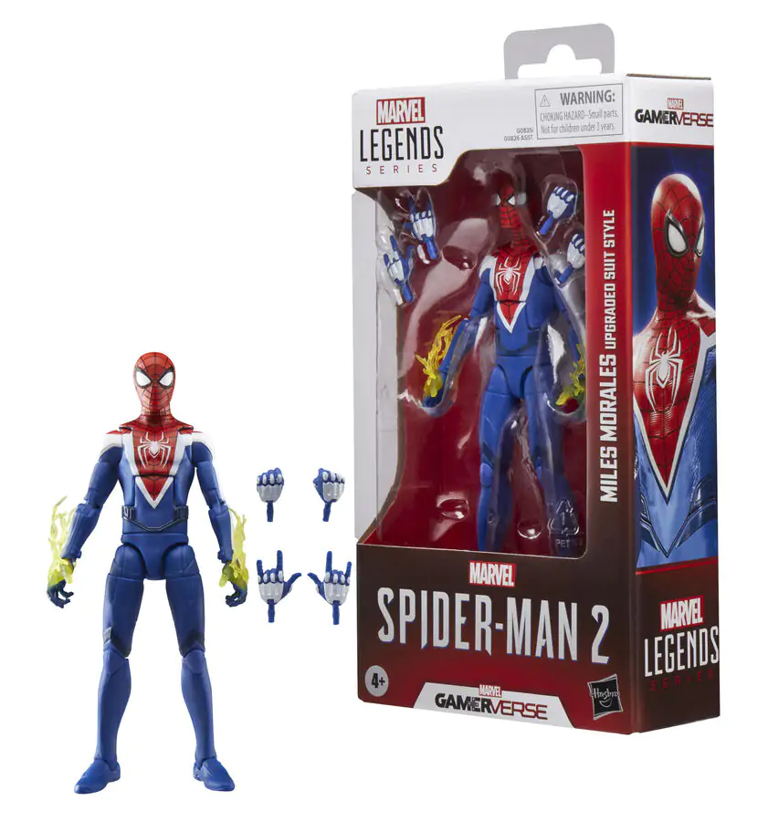 Marvel Legends Spider-Man 2 Miles Morales Upgraded Suit figura 15cm termékfotó