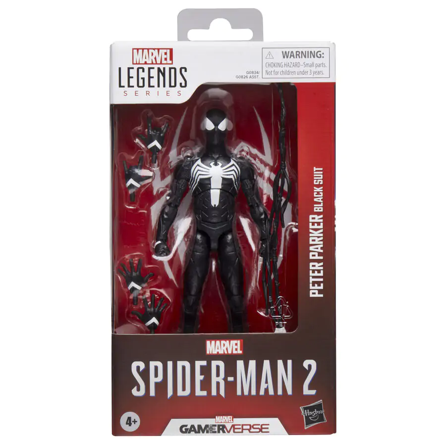 Marvel Legends Spider-Man 2 Peter Parker Black Suit figura 15cm termékfotó