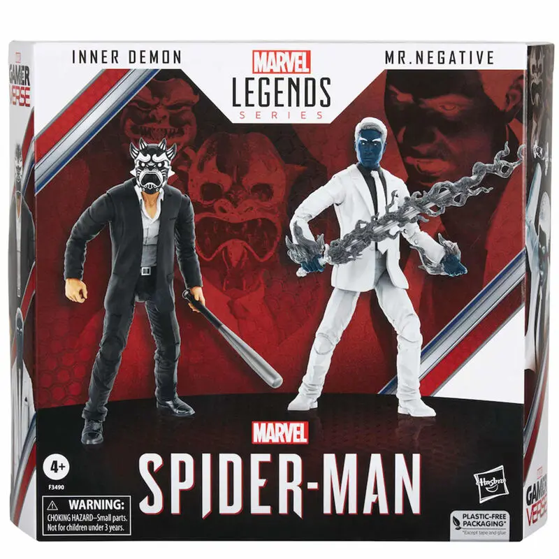 Marvel Legends Spiderman Gameverse Demmon &amp; Mr Negative 2db-os figura csomag 15cm termékfotó