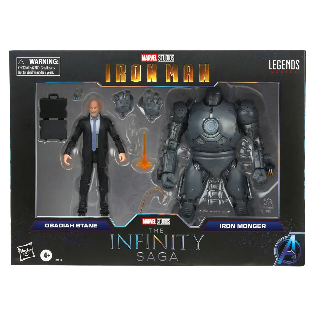 Marvel Legends The Infinity Saga Iron Man Obadiah Stane and Iron Monger 2db-os figura csomag 15cm termékfotó