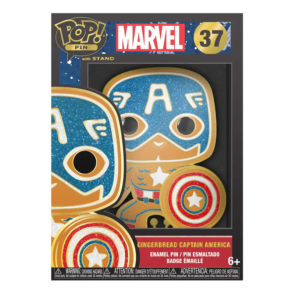 Marvel Loungefly Funko POP! Enamel Pin Captain America 10 cm termékfotó