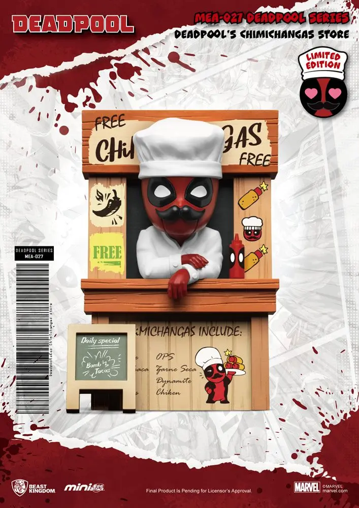 Marvel Mini Egg Attack Deadpool's Chimichangas Store figura 10 cm termékfotó
