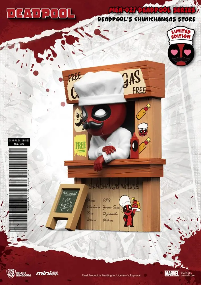 Marvel Mini Egg Attack Deadpool's Chimichangas Store figura 10 cm termékfotó