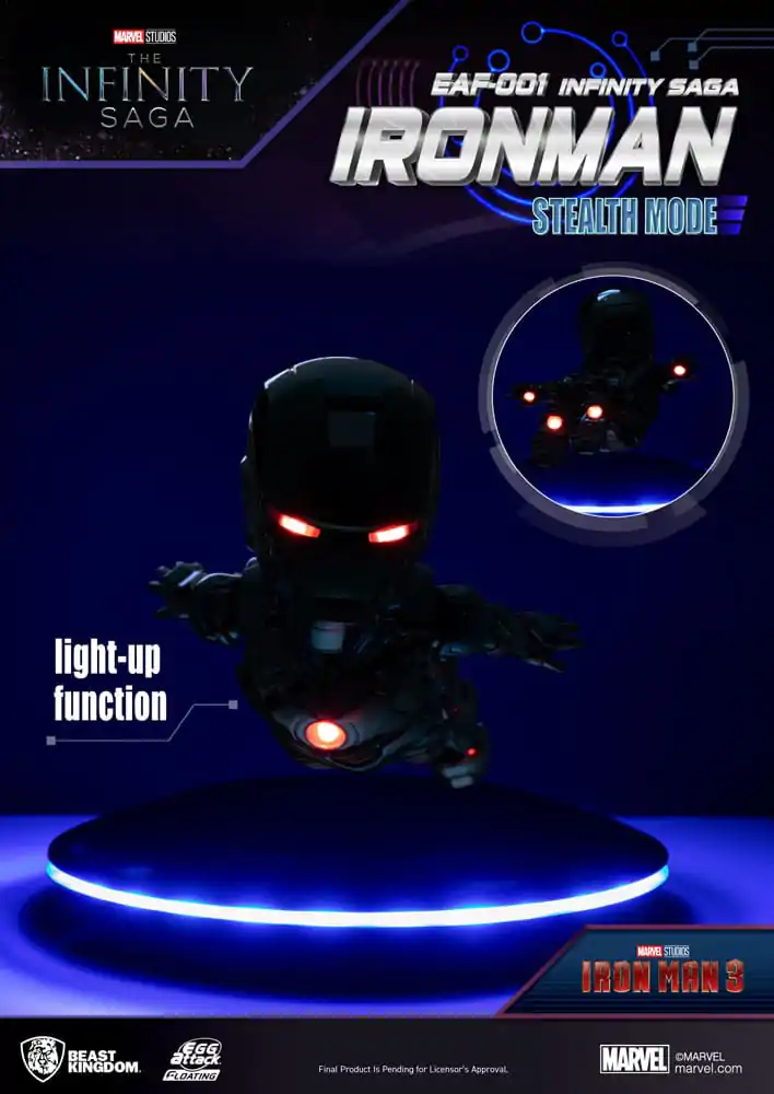 Marvel Mini Egg Attack Floating figura The Infinity Saga Ironman Stealth Mode 16 cm termékfotó