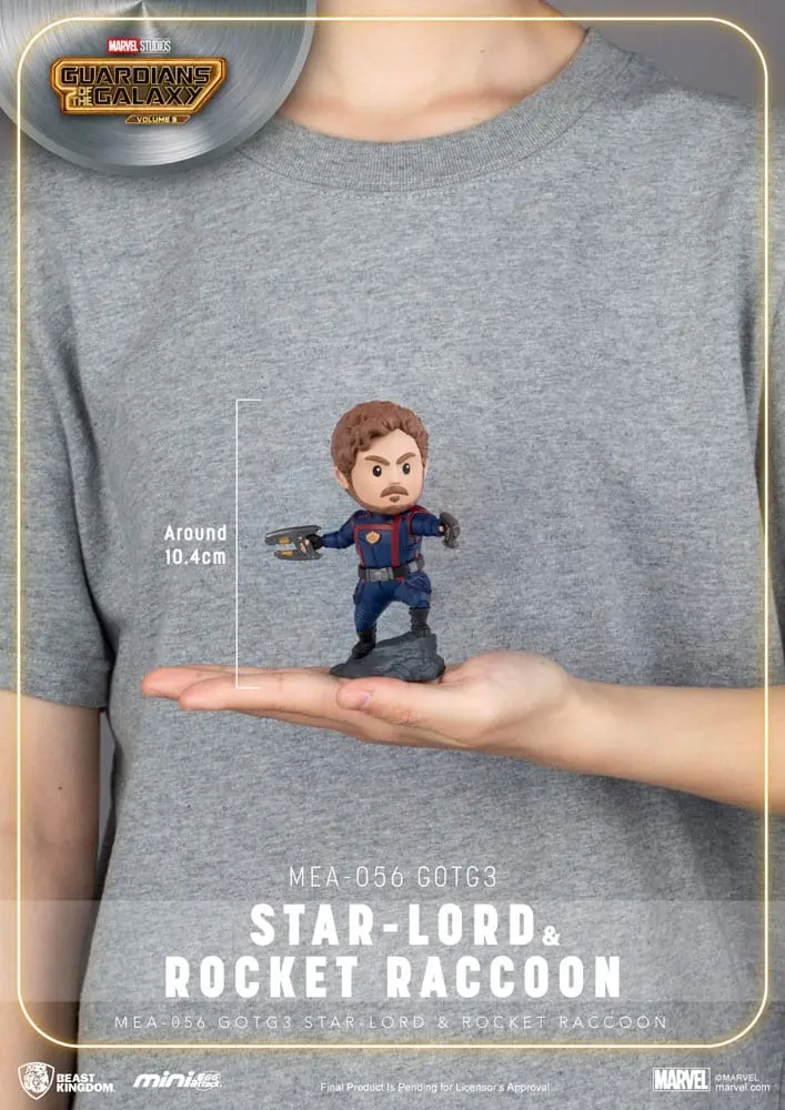Marvel Mini Egg Attack figurák Guardians of the Galaxy 3 Star Lord &amp; Rocket Raccoon 8-10 cm termékfotó