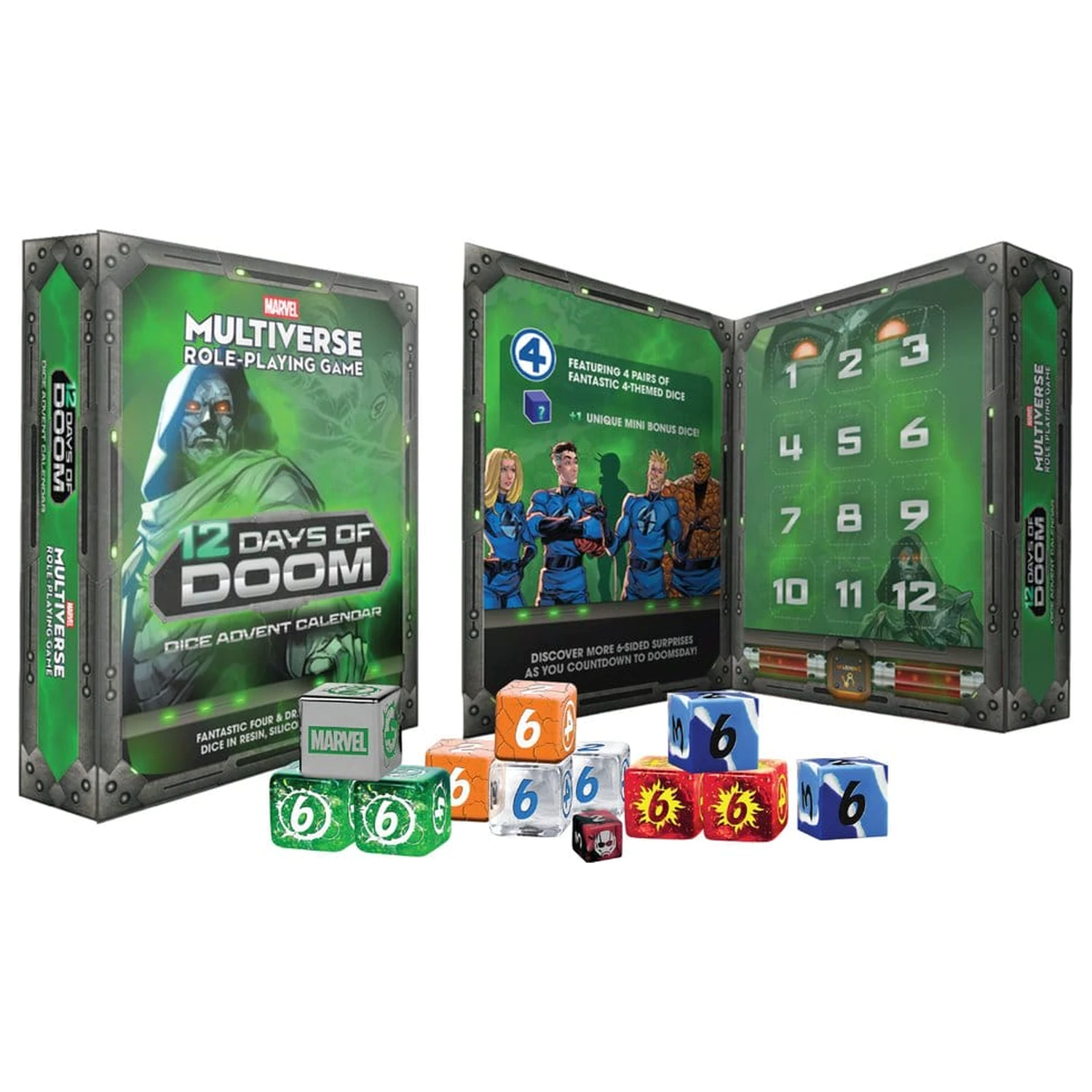 Marvel Multiverse RPG12 Days of Doom dobókocka adventi kalendárium  termékfotó