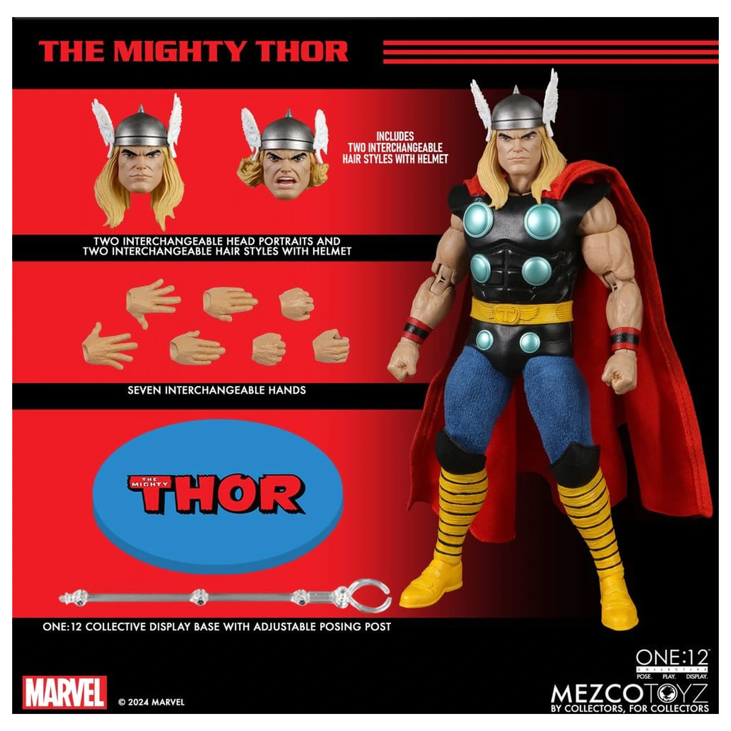 Marvel One:12 Collective 1/12 The Mighty Thor akciófigura 17 cm termékfotó