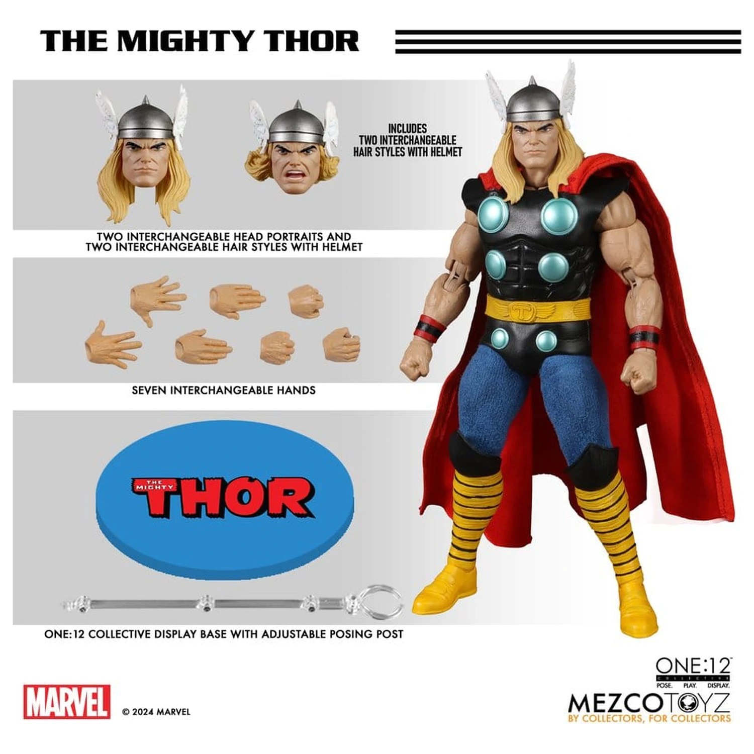 Marvel One:12 Collective 1/12 The Mighty Thor akciófigura 17 cm termékfotó