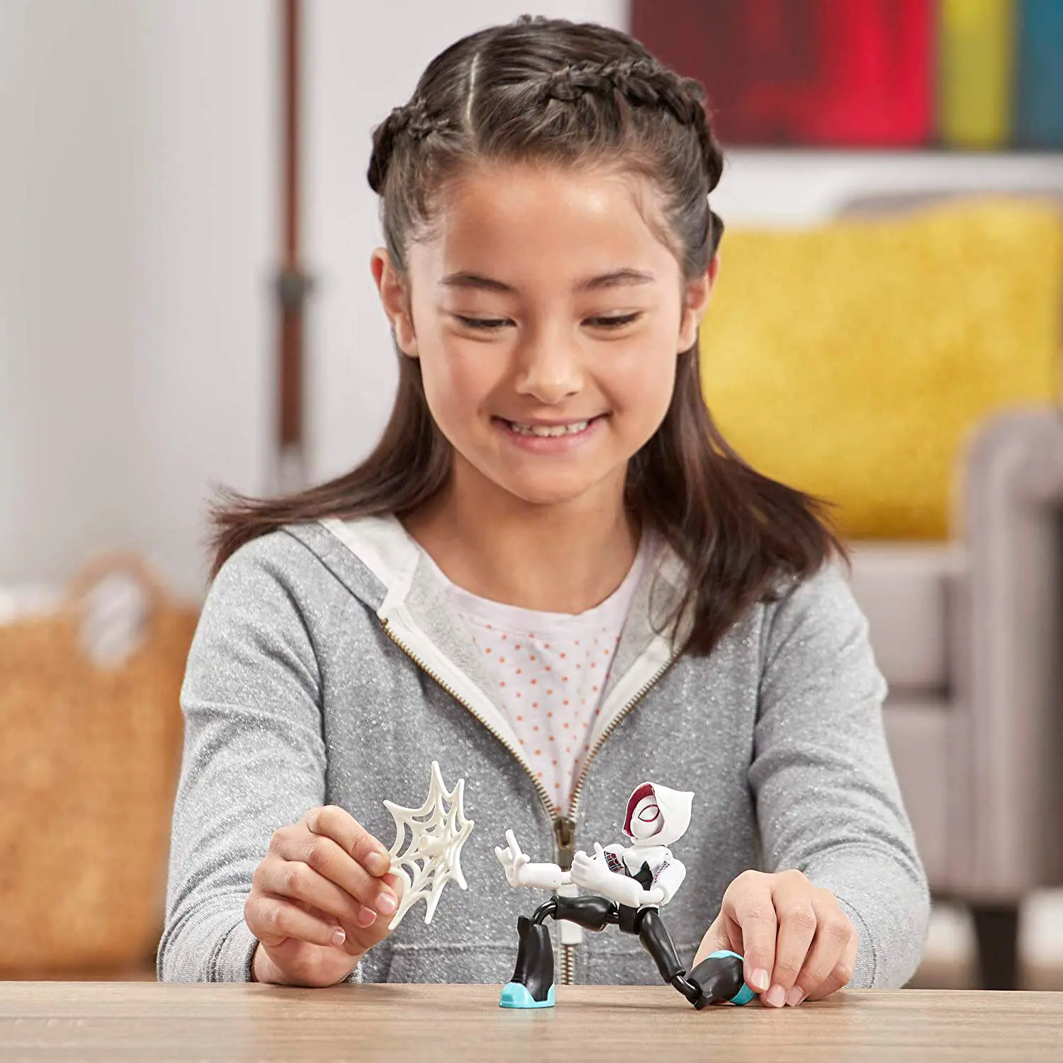 Marvel Pókember Ghost Spider Bend and Flex figura 15cm termékfotó