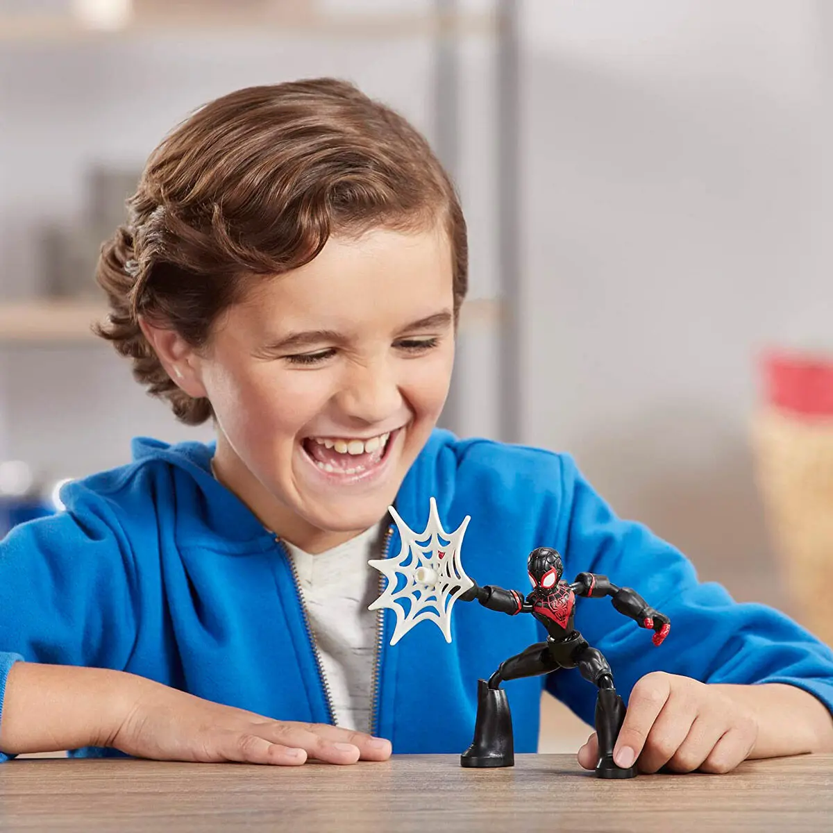 Marvel Pókember Miles Morales Bend and Flex figura 15cm termékfotó