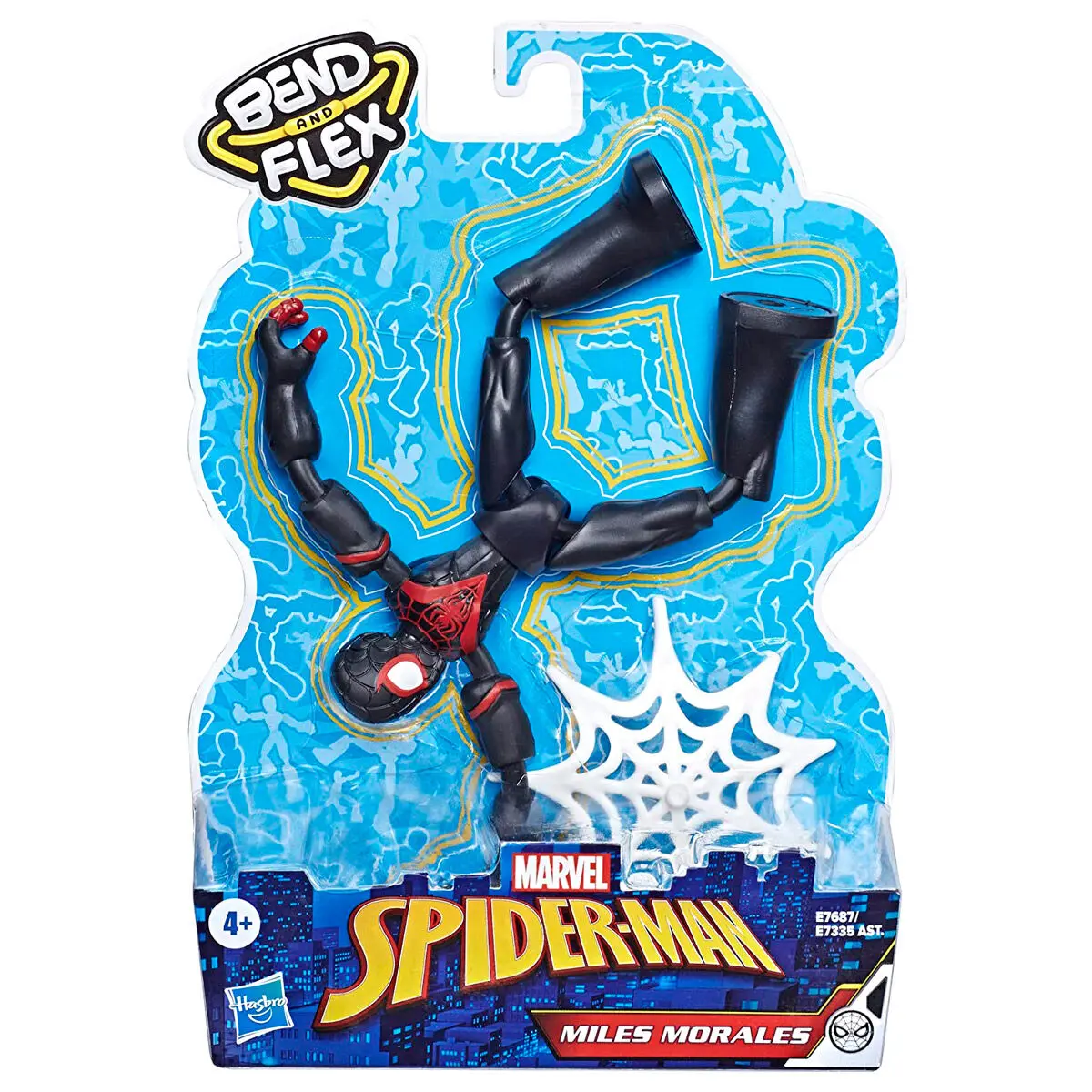 Marvel Pókember Miles Morales Bend and Flex figura 15cm termékfotó