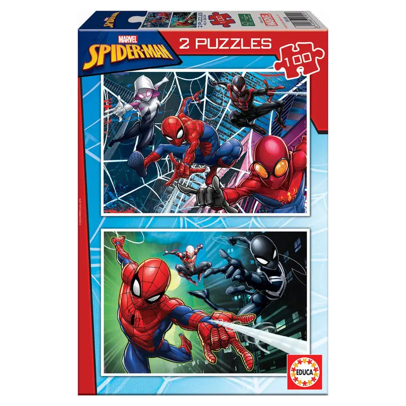 Marvel Spiderman puzzle 2x100pcs termékfotó