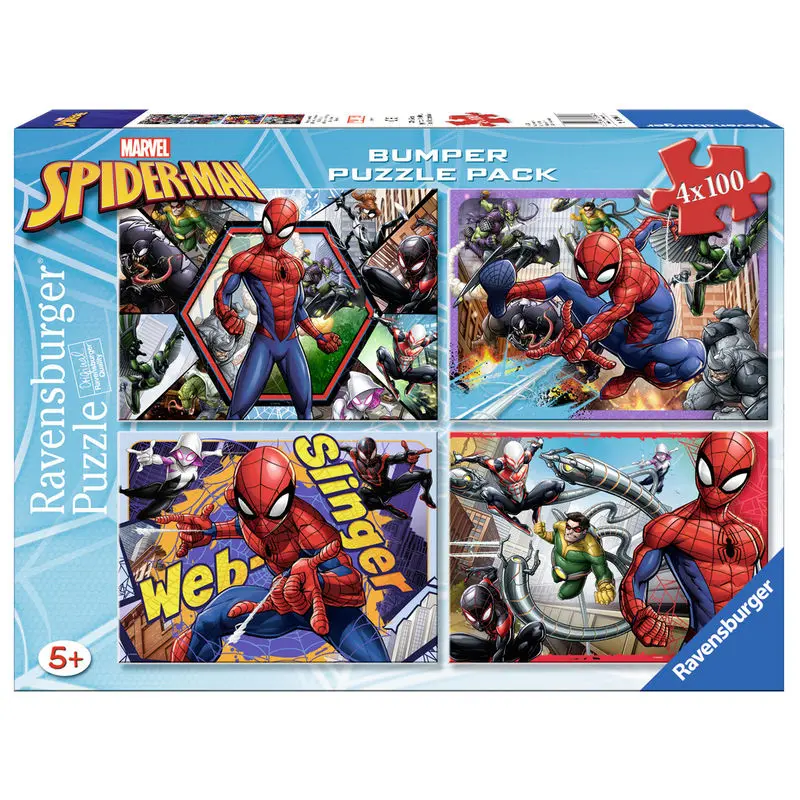 Marvel Pókember puzzle 4x100db-os termékfotó
