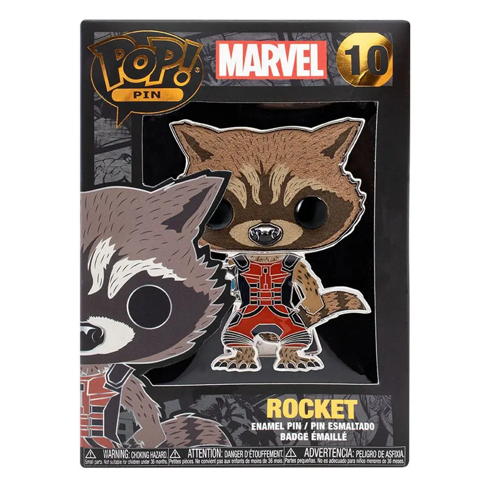 Marvel POP! Enamel Pin Rocket kitűző 10 cm termékfotó