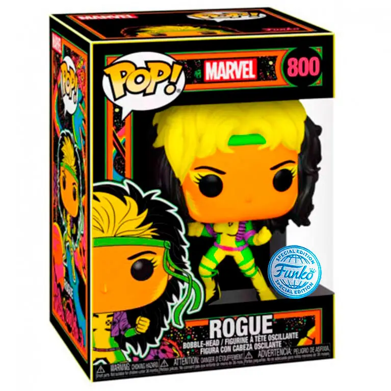 Marvel POP! Marvel Vinyl figura Rogue Blacklight Limited 9 cm termékfotó