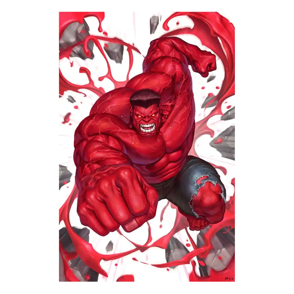 Marvel Red Hulk #1 Art Print piros Hulk 61 x 41 cm - keretezetlen vászonkép termékfotó