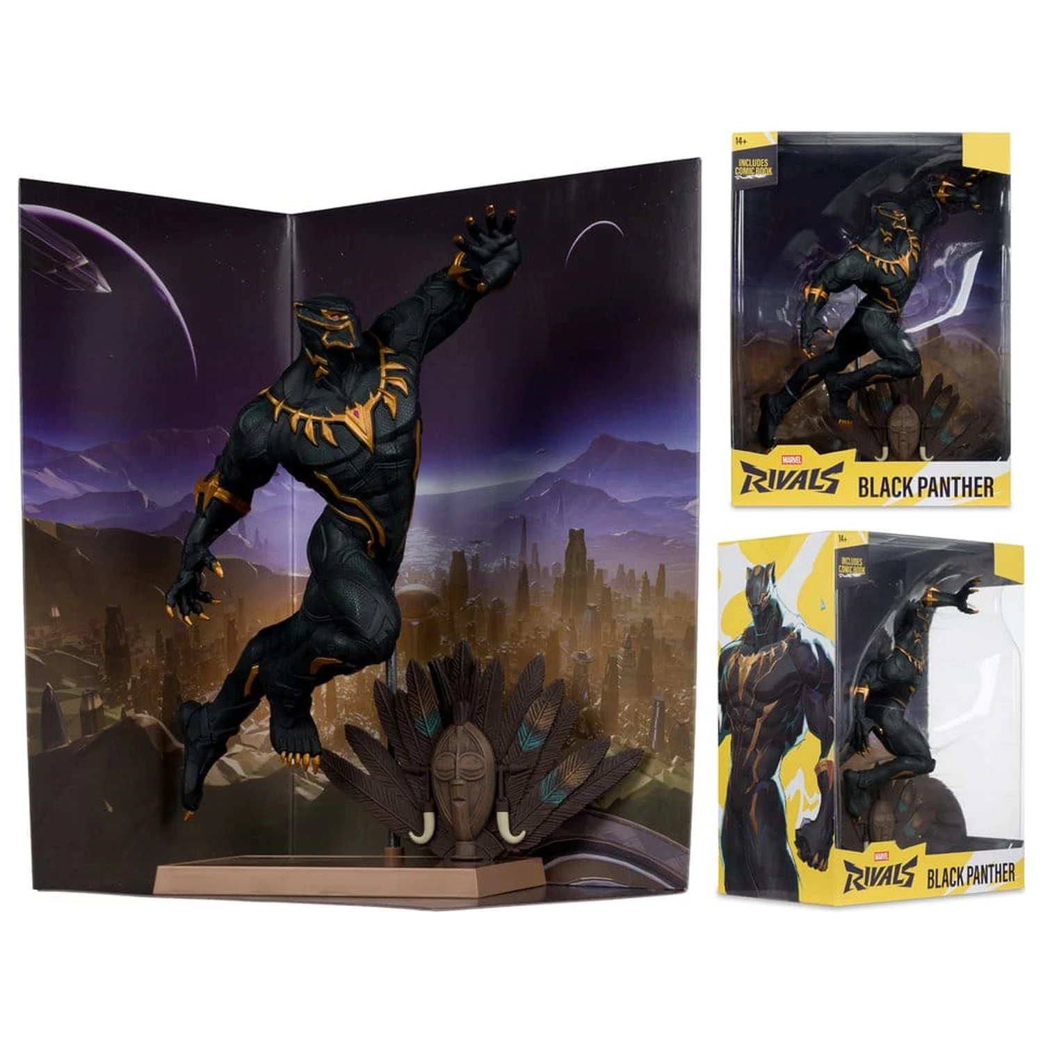 Marvel Rivals 1/6 Black Panther szobor figura 27 cm termékfotó