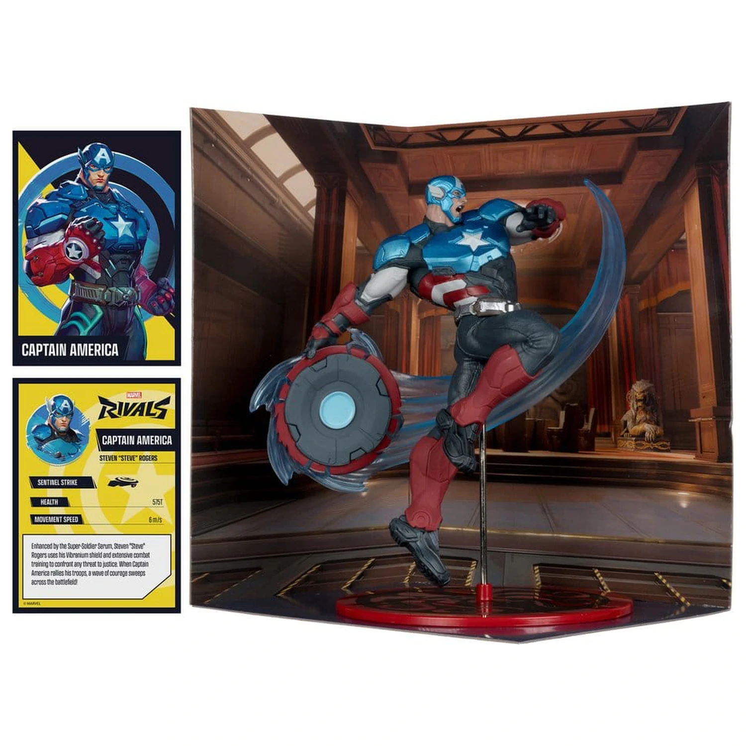 Marvel Rivals Collection 1/10 akciófigura Amerika Kapitány 20 cm  termékfotó