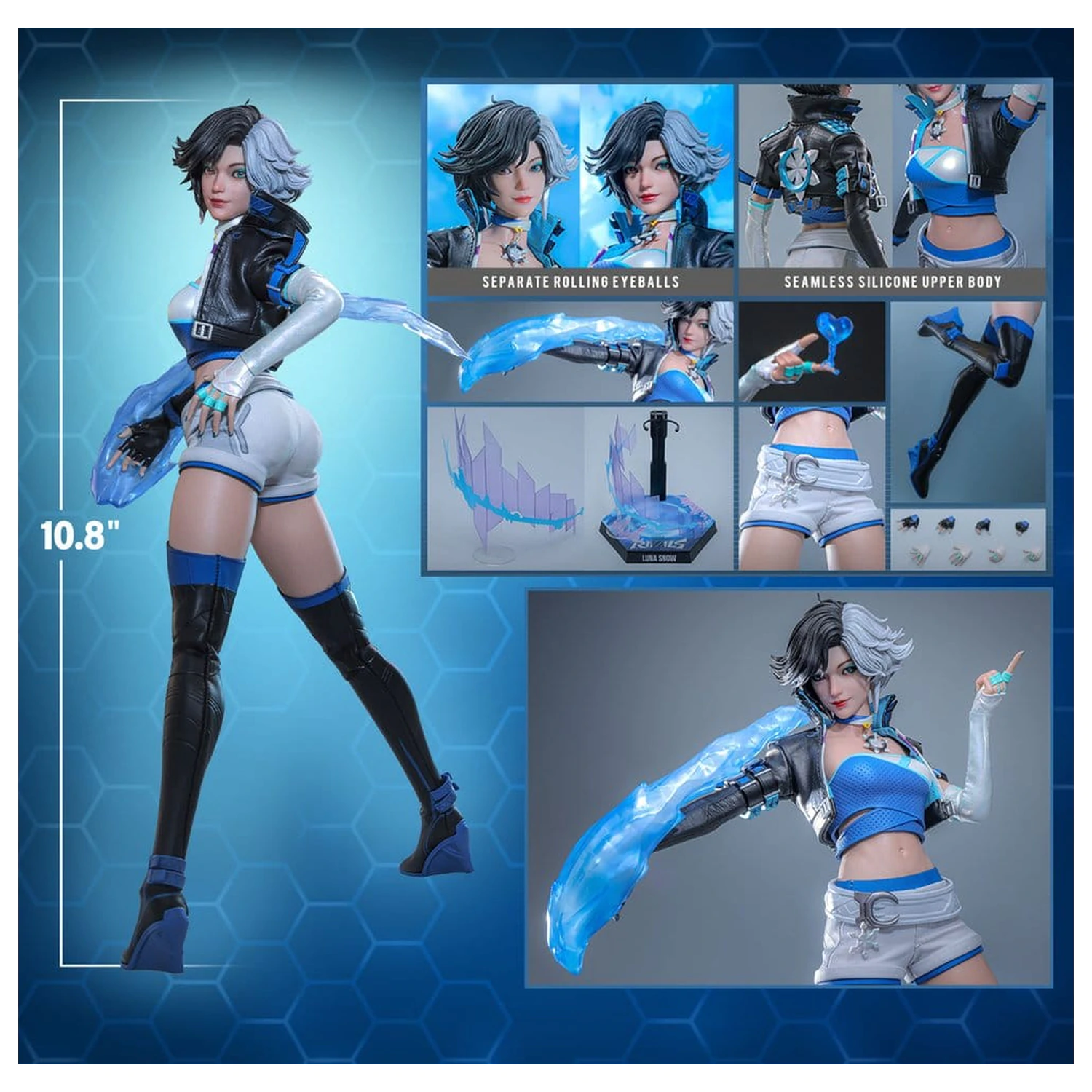Marvel Rivals Videogame Masterpiece akciófigura 1/6 Luna Snow 28 cm termékfotó