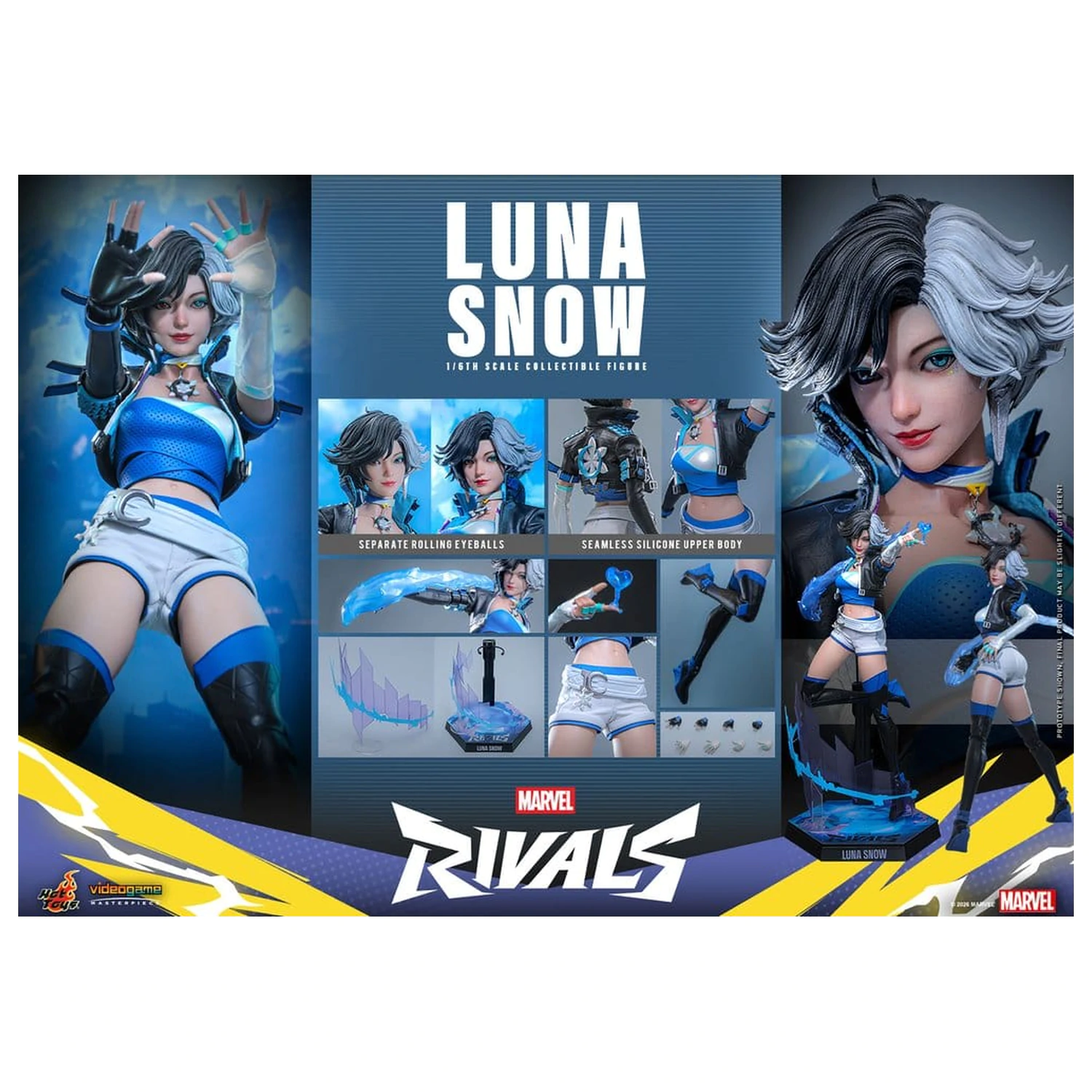 Marvel Rivals Videogame Masterpiece akciófigura 1/6 Luna Snow 28 cm termékfotó