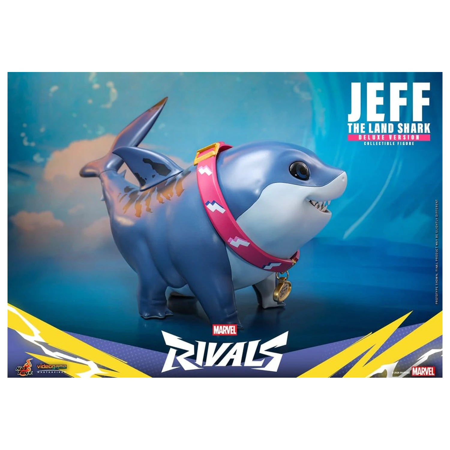 Marvel Rivals Videogame Masterpiece Series akciófigura Jeff the Land Shark 11 cm termékfotó