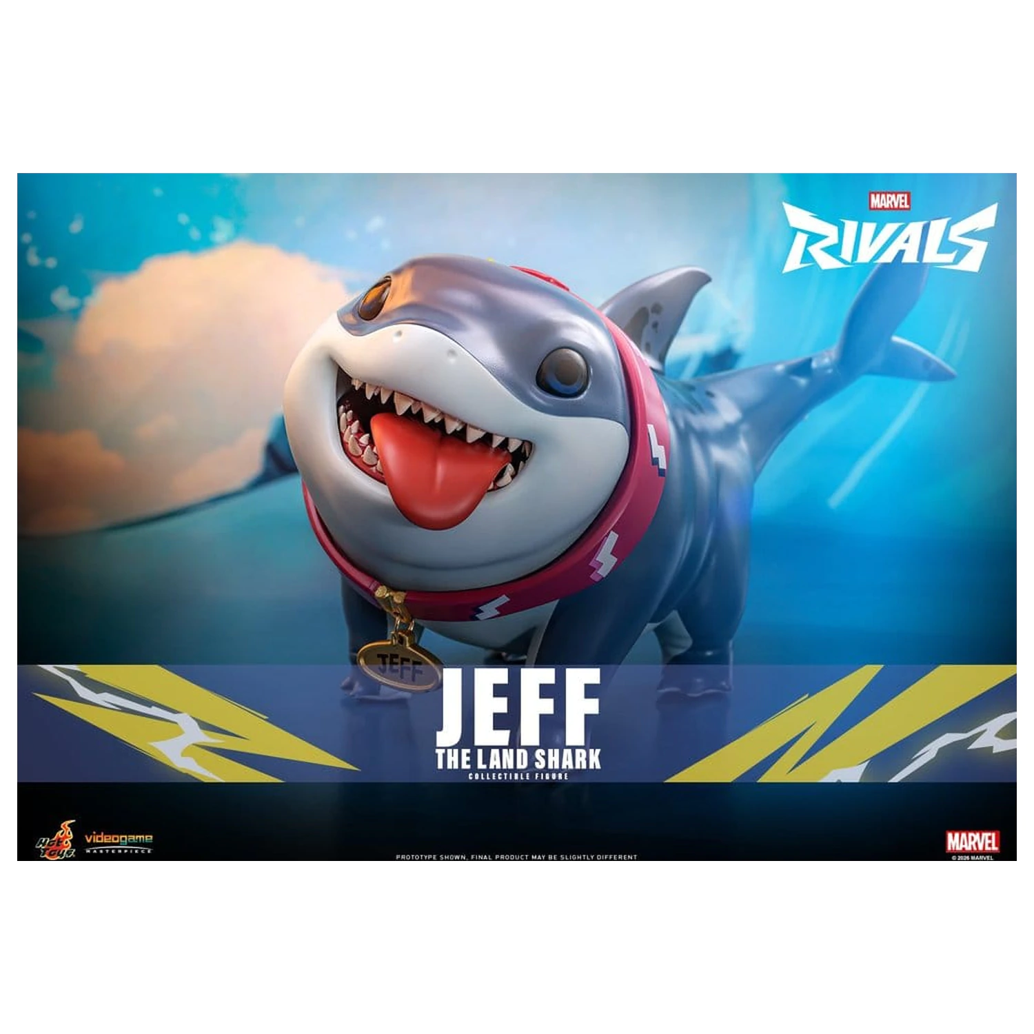 Marvel Rivals Videogame Masterpiece Series akciófigura Jeff the Land Shark 11 cm termékfotó