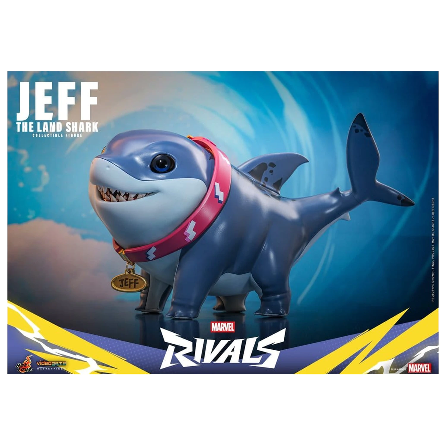 Marvel Rivals Videogame Masterpiece Series akciófigura Jeff the Land Shark 11 cm termékfotó