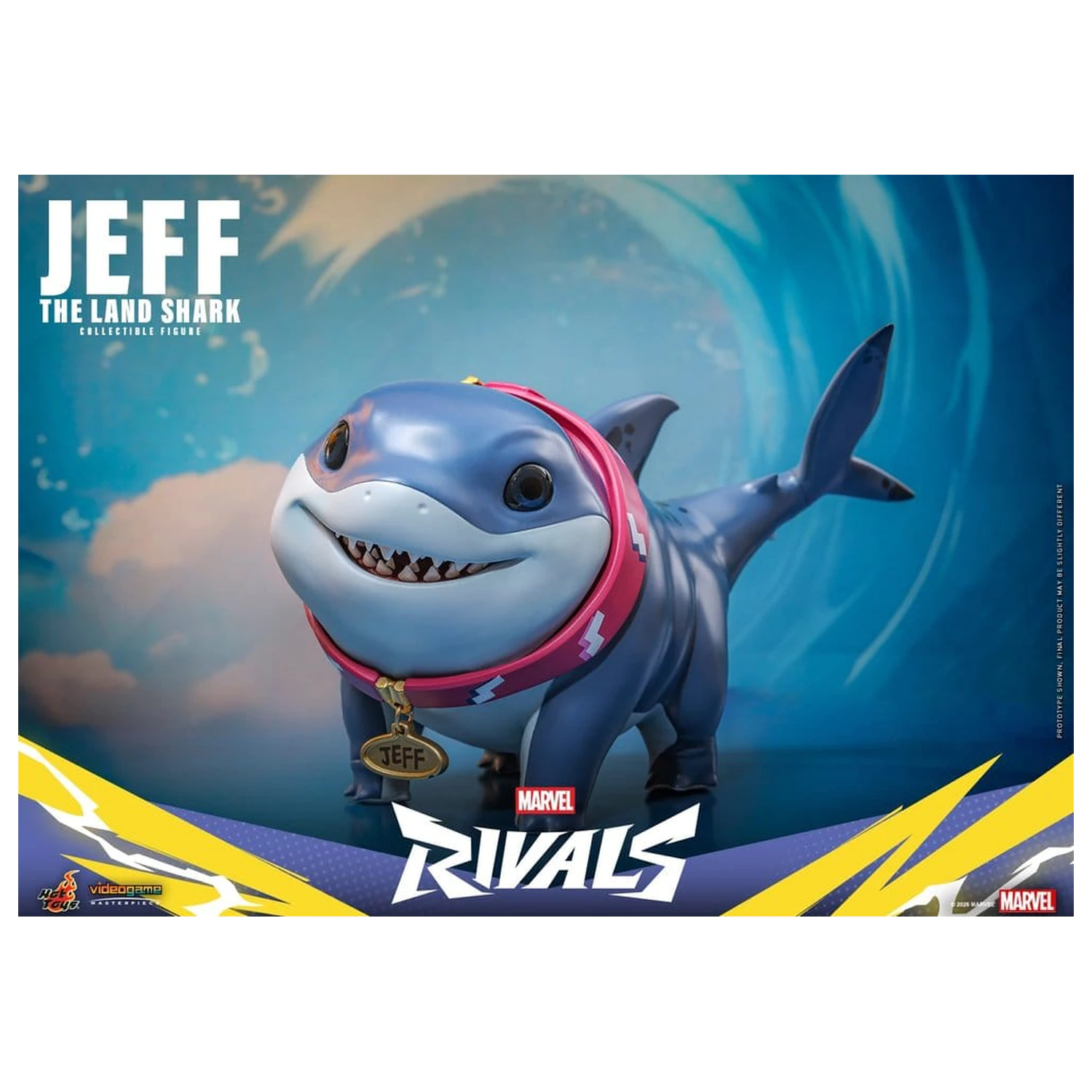Marvel Rivals Videogame Masterpiece Series akciófigura Jeff the Land Shark 11 cm termékfotó