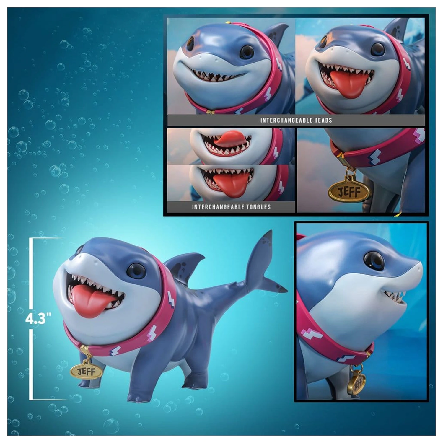 Marvel Rivals Videogame Masterpiece Series akciófigura Jeff the Land Shark 11 cm termékfotó