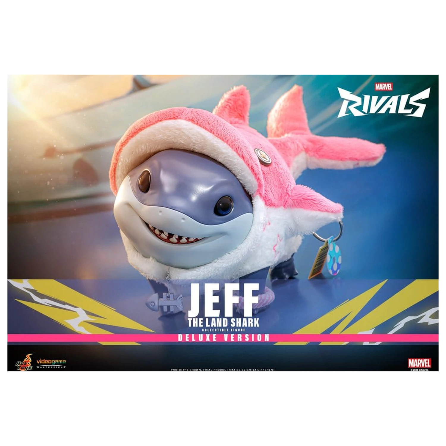 Marvel Rivals Videogame Masterpiece Series akciófigura Jeff the Land Shark (Deluxe Version) 11 cm termékfotó