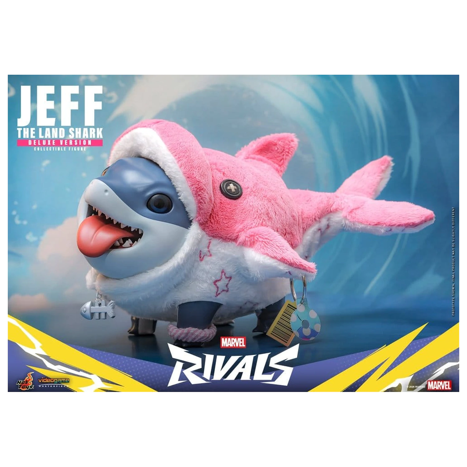 Marvel Rivals Videogame Masterpiece Series akciófigura Jeff the Land Shark (Deluxe Version) 11 cm termékfotó