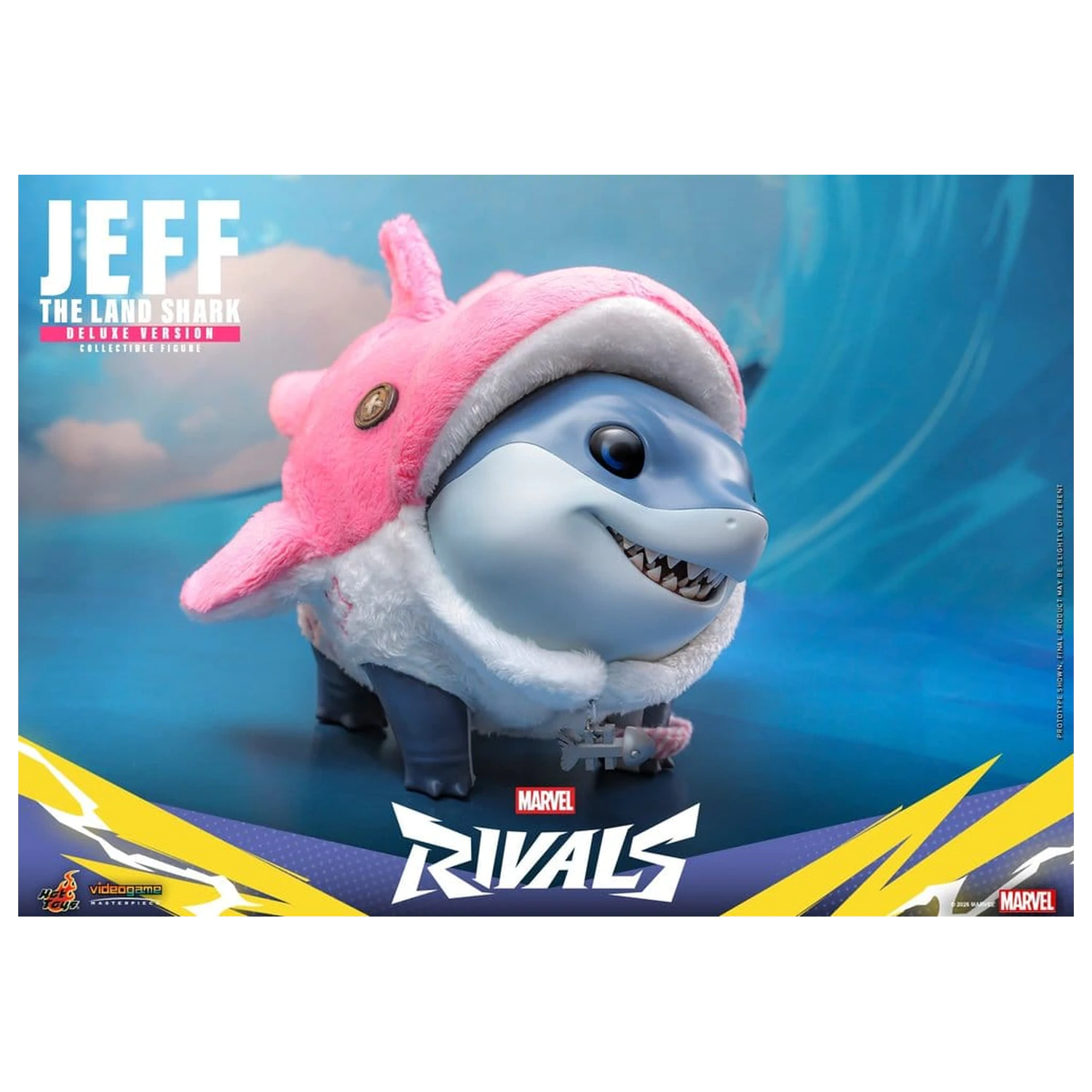Marvel Rivals Videogame Masterpiece Series akciófigura Jeff the Land Shark (Deluxe Version) 11 cm termékfotó