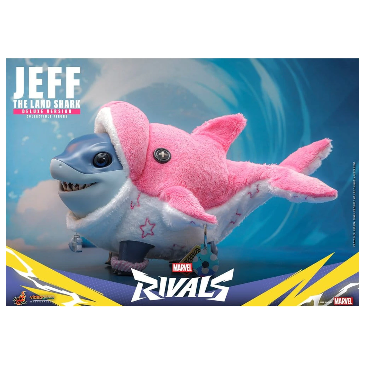 Marvel Rivals Videogame Masterpiece Series akciófigura Jeff the Land Shark (Deluxe Version) 11 cm termékfotó
