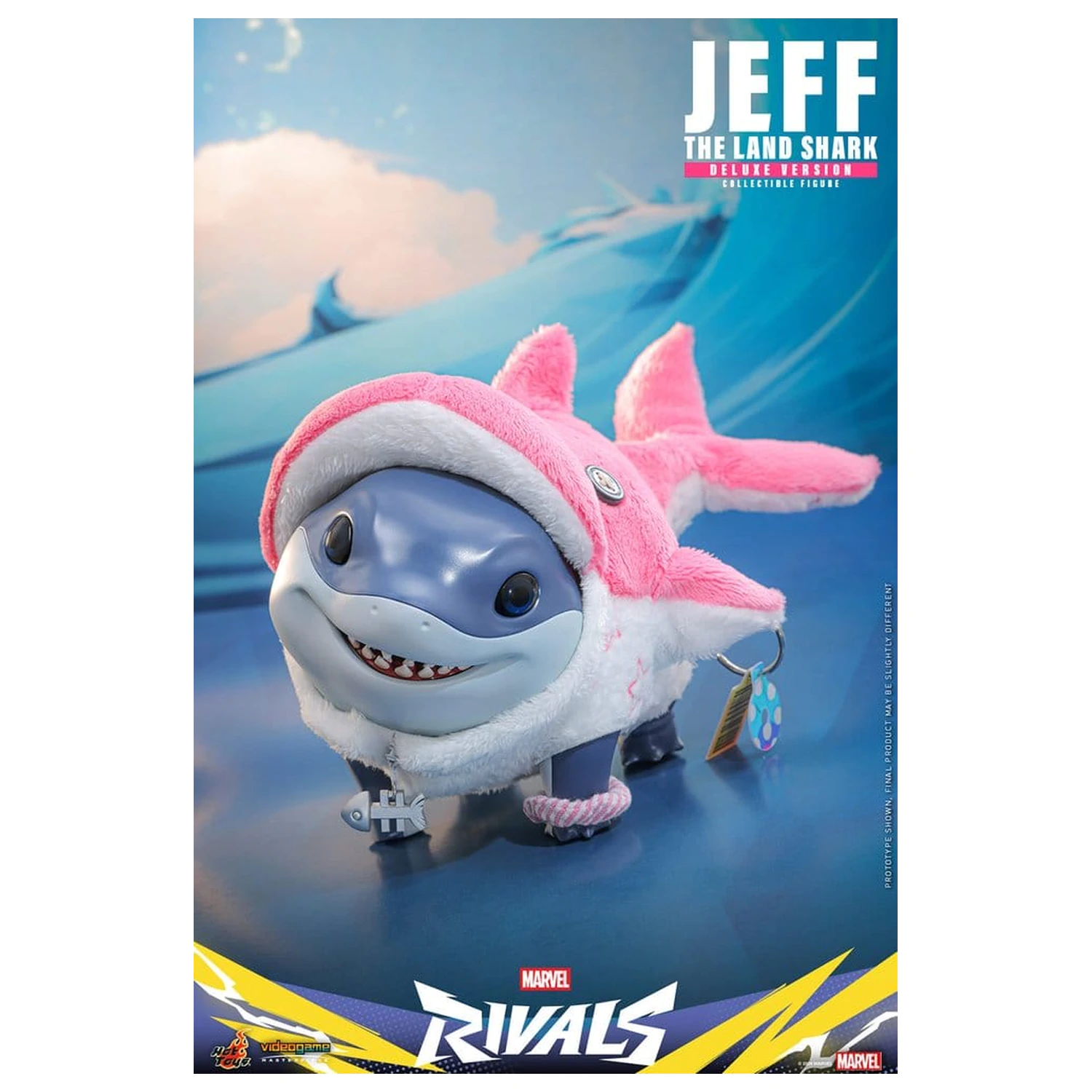 Marvel Rivals Videogame Masterpiece Series akciófigura Jeff the Land Shark (Deluxe Version) 11 cm termékfotó