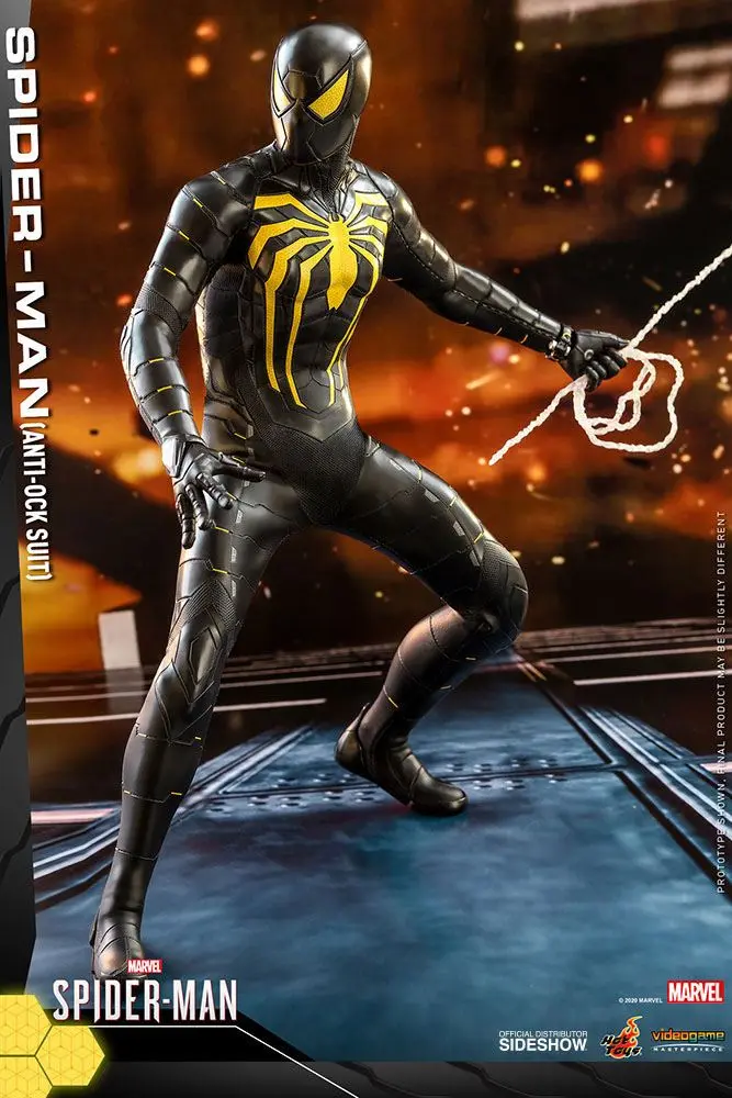 Marvel's Spider-Man Video Game Masterpiece 1/6 Spider-Man (Anti-Ock Suit) akciófigura 30 cm termékfotó