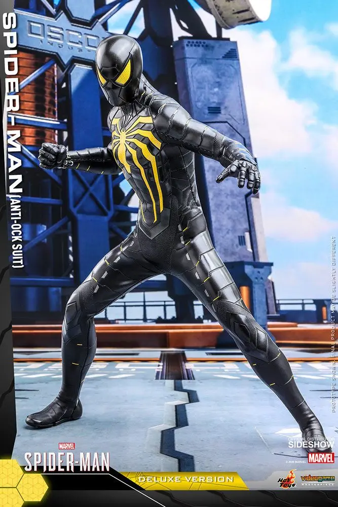 Marvel's Spider-Man Video Game Masterpiece 1/6 Spider-Man (Anti-Ock Suit) Deluxe akciófigura 30 cm termékfotó