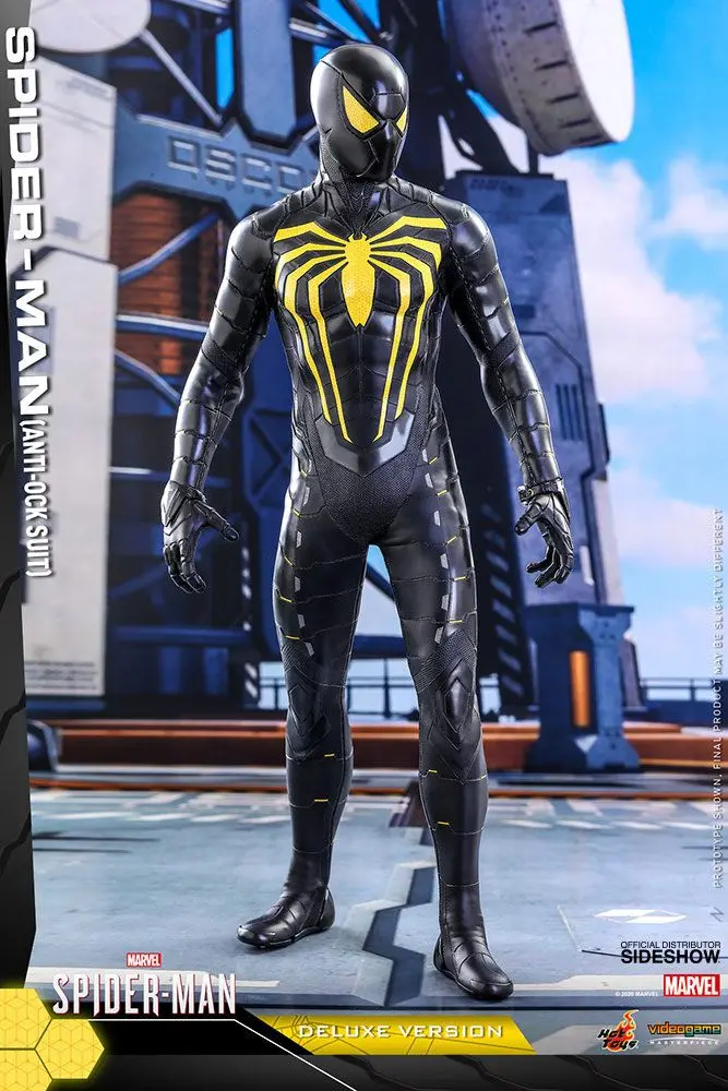 Marvel's Spider-Man Video Game Masterpiece 1/6 Spider-Man (Anti-Ock Suit) Deluxe akciófigura 30 cm termékfotó