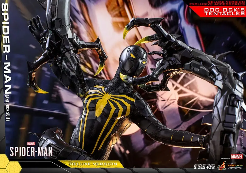 Marvel's Spider-Man Video Game Masterpiece 1/6 Spider-Man (Anti-Ock Suit) Deluxe akciófigura 30 cm termékfotó