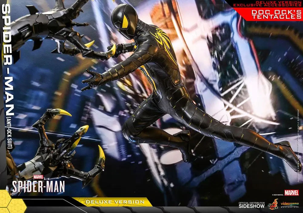 Marvel's Spider-Man Video Game Masterpiece 1/6 Spider-Man (Anti-Ock Suit) Deluxe akciófigura 30 cm termékfotó