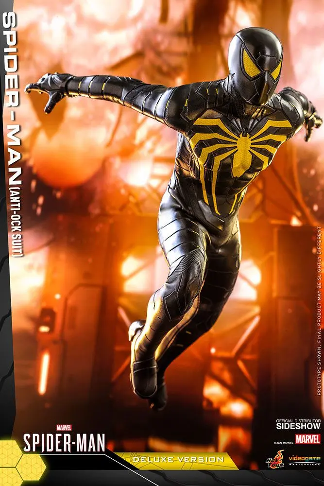 Marvel's Spider-Man Video Game Masterpiece 1/6 Spider-Man (Anti-Ock Suit) Deluxe akciófigura 30 cm termékfotó