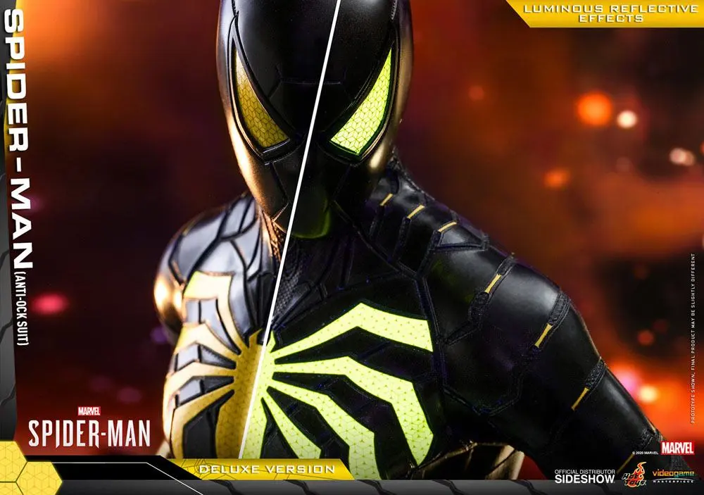 Marvel's Spider-Man Video Game Masterpiece 1/6 Spider-Man (Anti-Ock Suit) Deluxe akciófigura 30 cm termékfotó