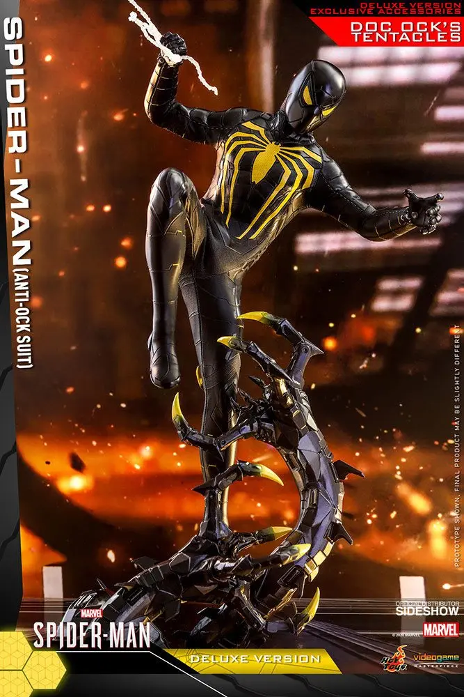 Marvel's Spider-Man Video Game Masterpiece 1/6 Spider-Man (Anti-Ock Suit) Deluxe akciófigura 30 cm termékfotó