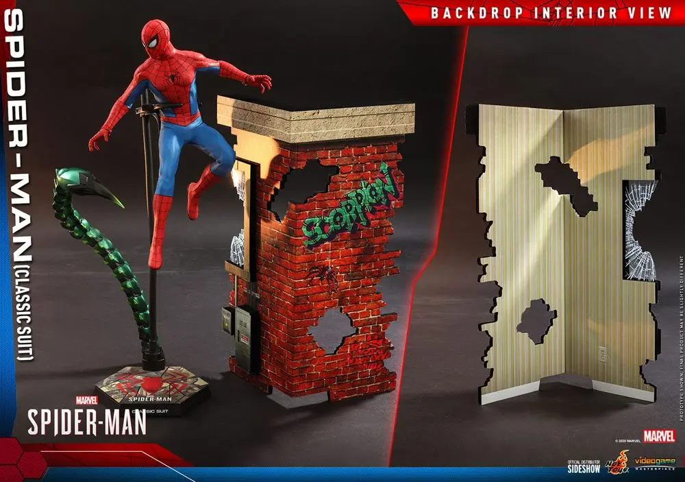Marvel's Spider-Man Video Game Masterpiece 1/6 Spider-Man (Classic Suit) akciófigura 30 cm termékfotó