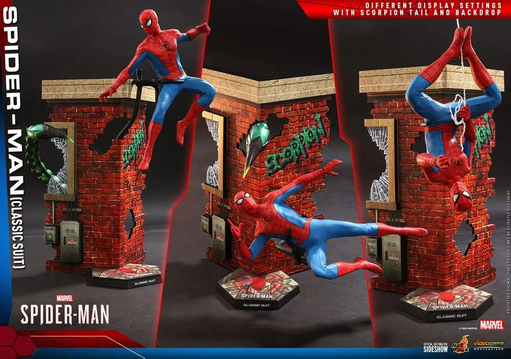 Marvel's Spider-Man Video Game Masterpiece 1/6 Spider-Man (Classic Suit) akciófigura 30 cm termékfotó