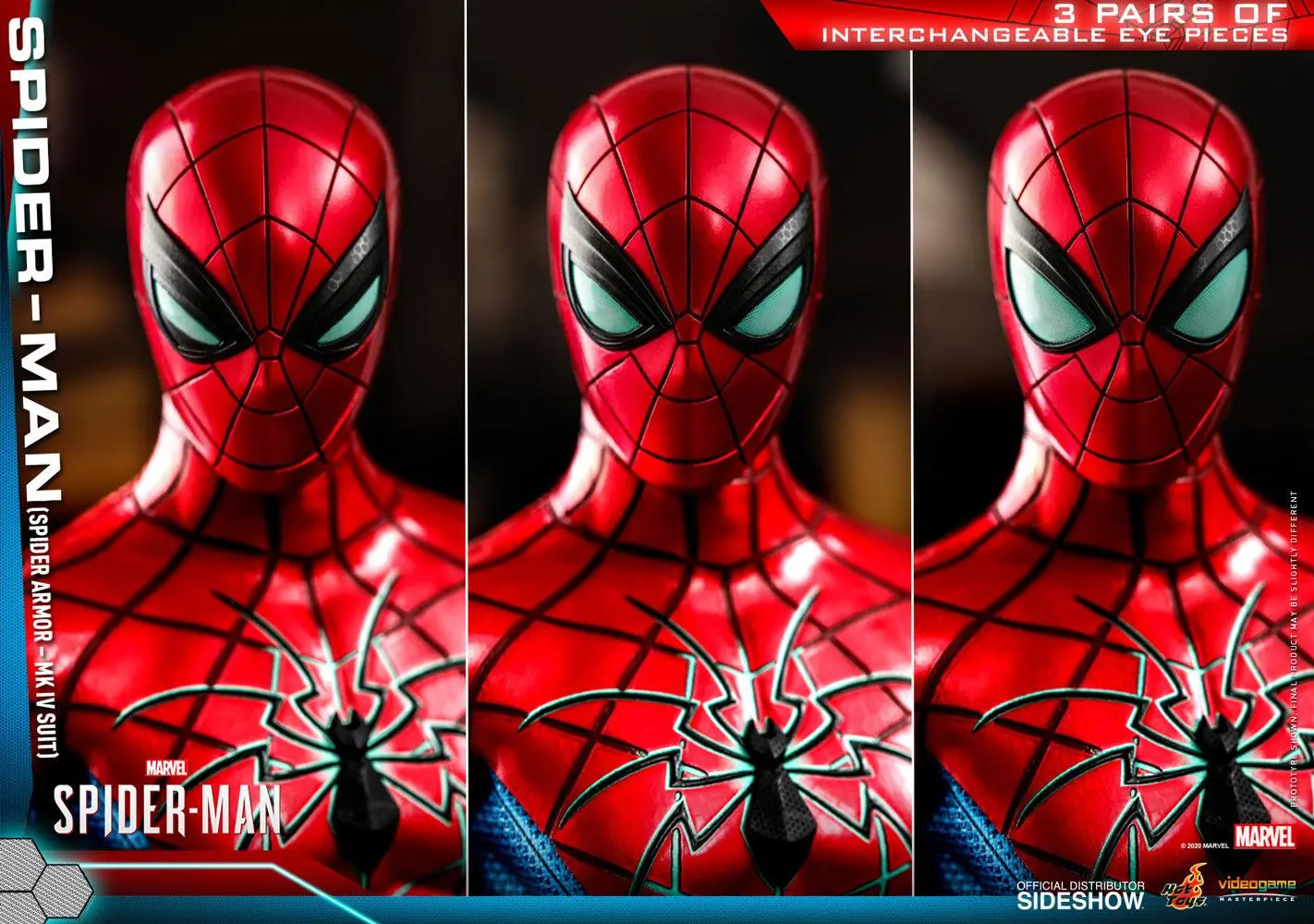 Marvel's Spider-Man Video Game Masterpiece 1/6 Spider-Man (Spider Armor MK IV Suit) akciófigura termékfotó
