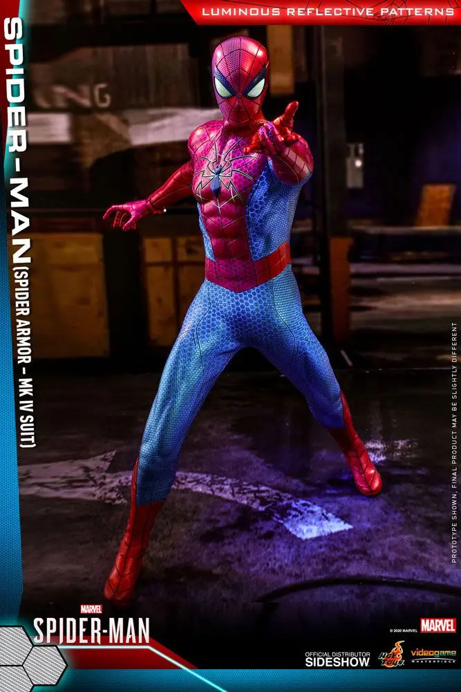 Marvel's Spider-Man Video Game Masterpiece 1/6 Spider-Man (Spider Armor MK IV Suit) akciófigura termékfotó