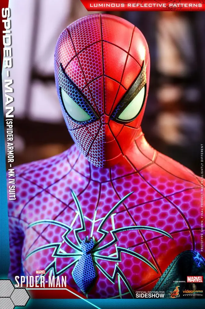 Marvel's Spider-Man Video Game Masterpiece 1/6 Spider-Man (Spider Armor MK IV Suit) akciófigura termékfotó