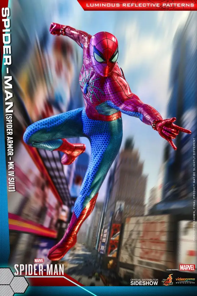 Marvel's Spider-Man Video Game Masterpiece 1/6 Spider-Man (Spider Armor MK IV Suit) akciófigura termékfotó